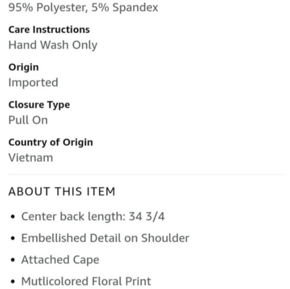 SLNY Fashions Sleeveless Beed Embellished Chiffon Overlay Cape Dress - Picture 15 of 16